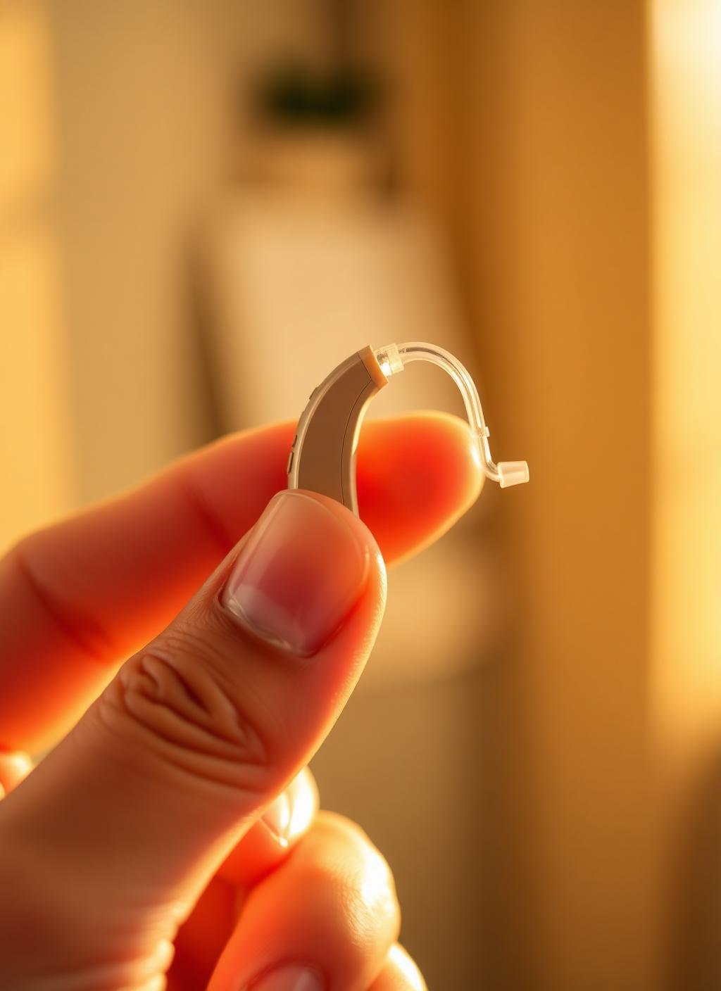 Modern nearly-invisible hearing aid